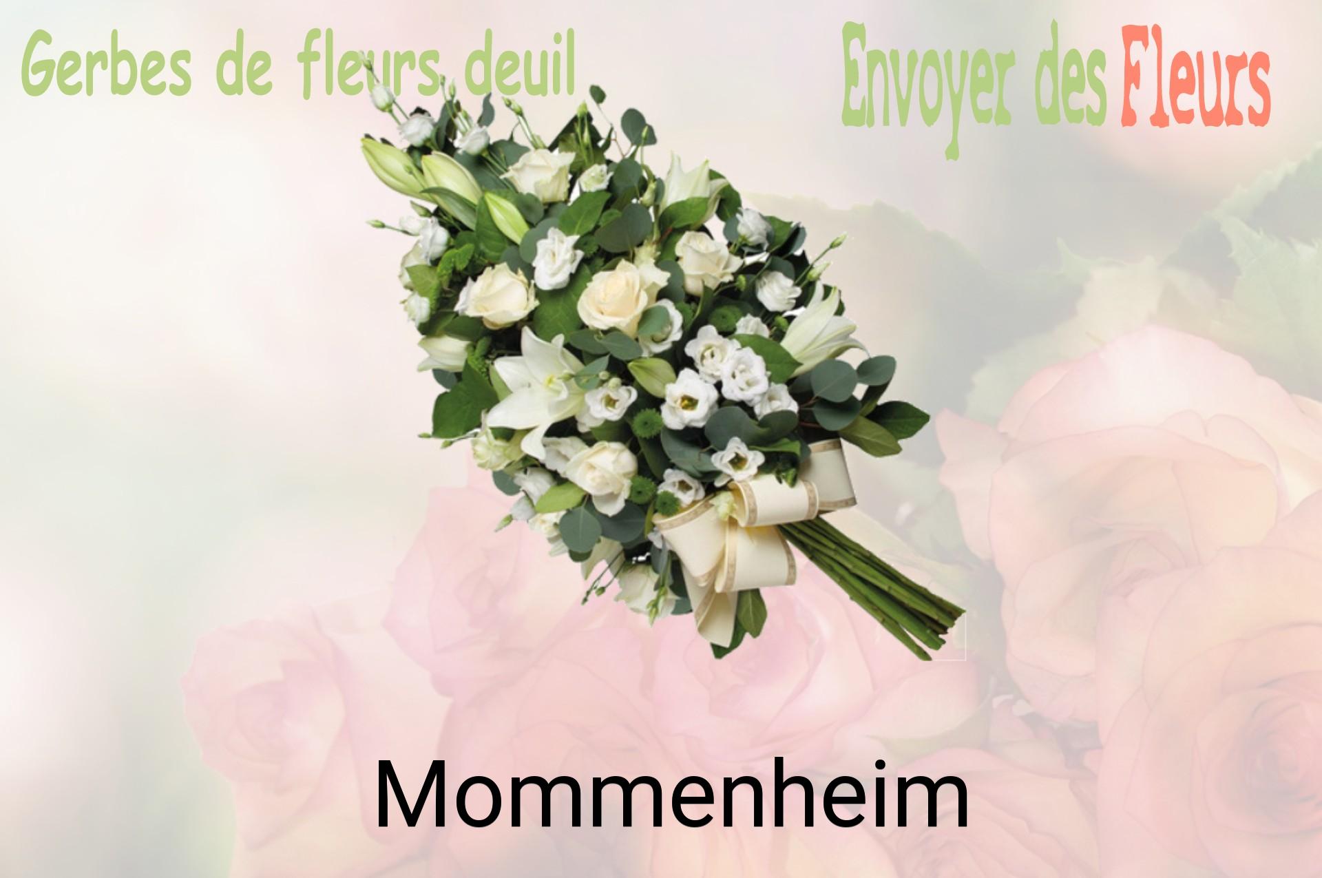Gerbe de fleurs de deuil livrée à Mommenheim